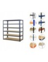 Regał metalowy regał magazynowy garażowy HELIOS premium 213x150x45 6x275kg