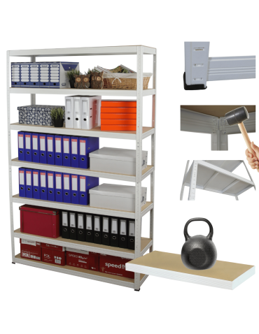 Regał metalowy HELIOS 270x150x45cm 7Px175kg  .:. 