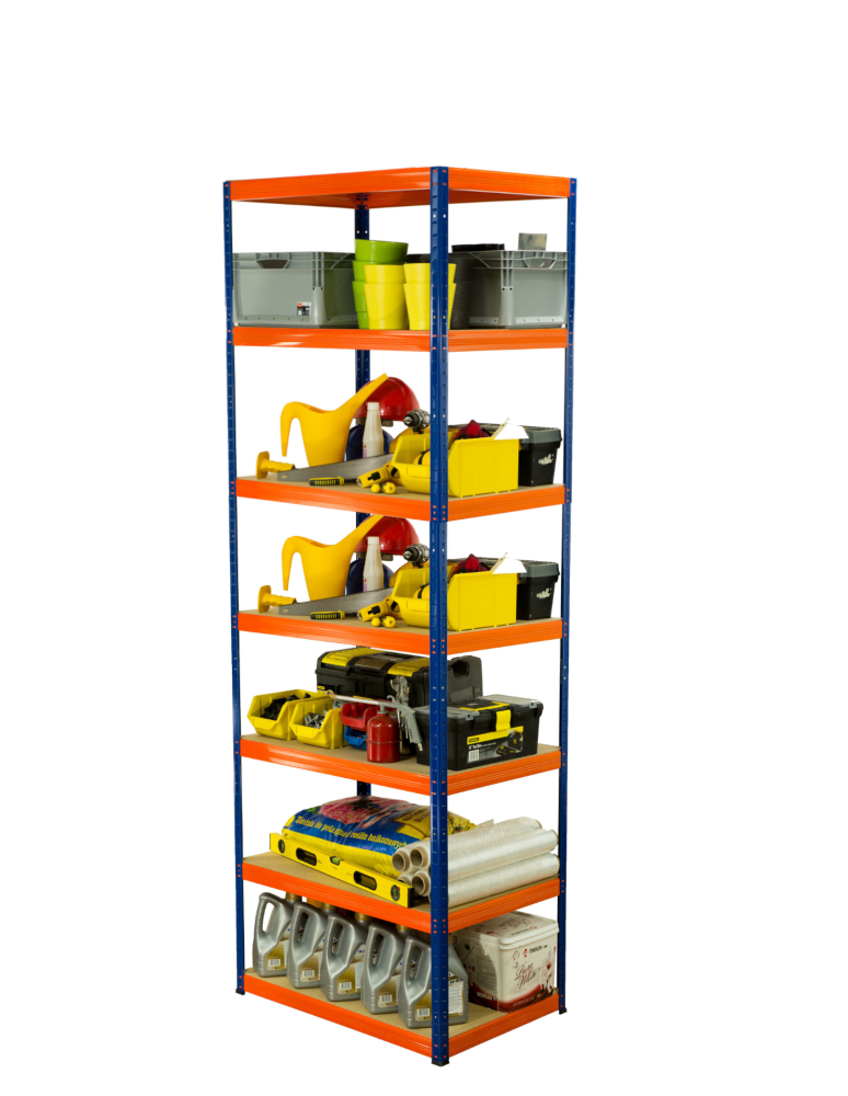 Regały z metalu kolorowe - Regał metalowy HELIOS 270x90x35cm 7Px400kg .:. - product b2b.wamar.biz 2