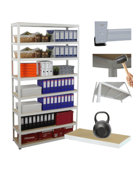 Regał metalowy HELIOS 270x150x60cm 8Px175kg  .:. 