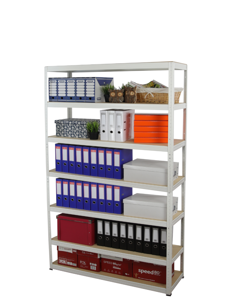 Regały z metalu kolorowe - Regał metalowy HELIOS 270x180x45cm 7Px275kg  .:.  - product b2b.wamar.biz 2