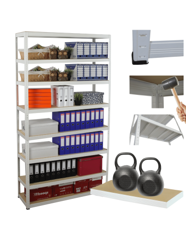 Regał metalowy HELIOS 270x180x45cm 8Px275kg  .:. 