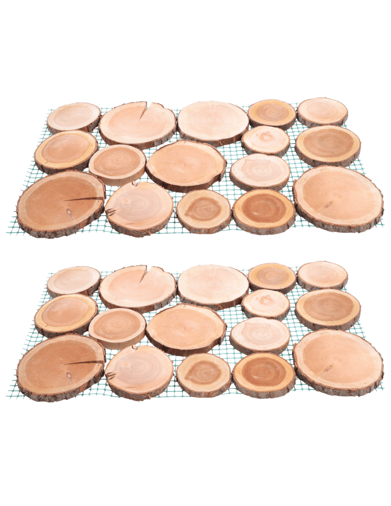 Ścieżki Ogrodowe - 2xŚcieżka ogrodowa drewniana chodnik plastry drewna czeremcha ścieżki EKO - product b2b.wamar.biz 2