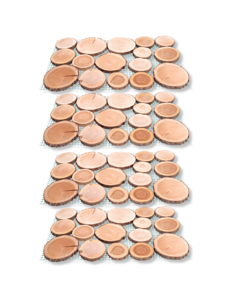 Ścieżki Ogrodowe - 4xŚcieżka ogrodowa drewniana chodnik plastry drewna czeremcha ścieżki EKO - product b2b.wamar.biz 2