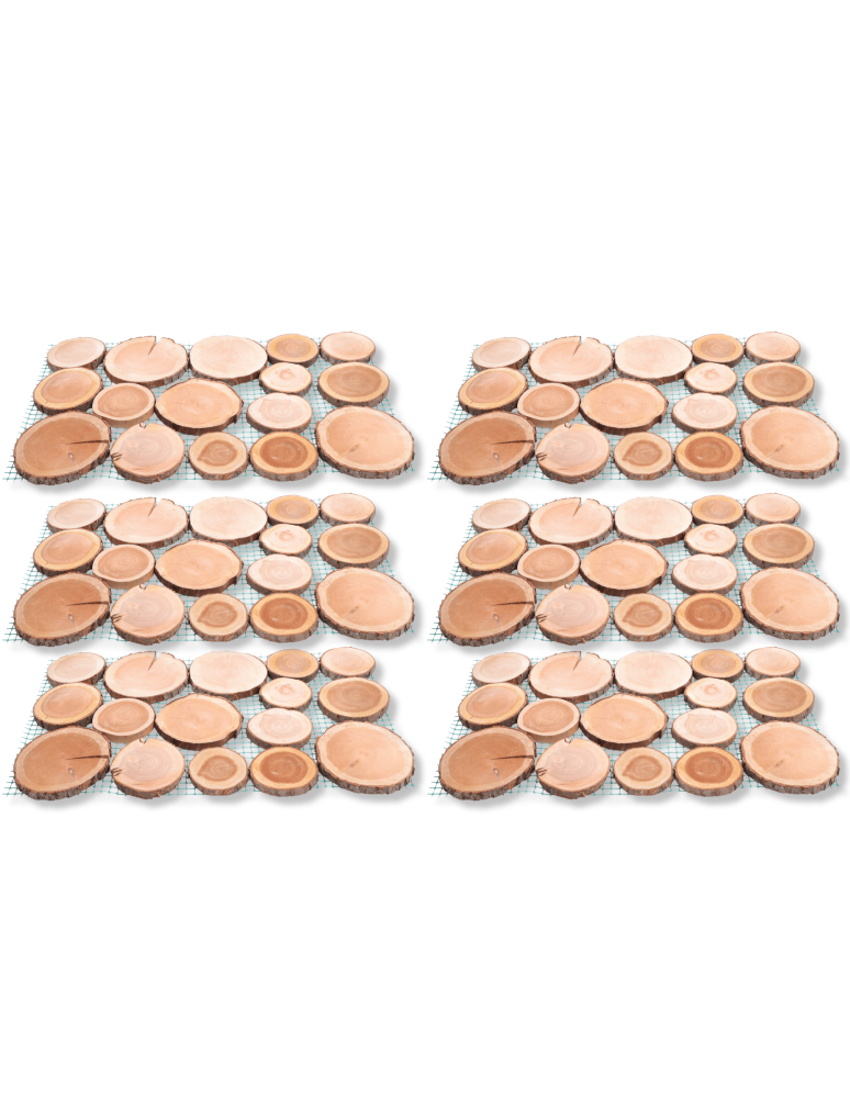 Ścieżki Ogrodowe - 6xŚcieżka ogrodowa drewniana chodnik plastry drewna czeremcha ścieżki EKO - produkt b2b.wamar.biz 2