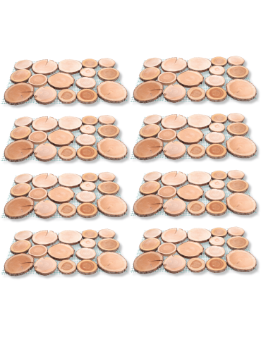 8xŚcieżka ogrodowa drewniana chodnik plastry drewna czeremcha ścieżki EKO - product 2