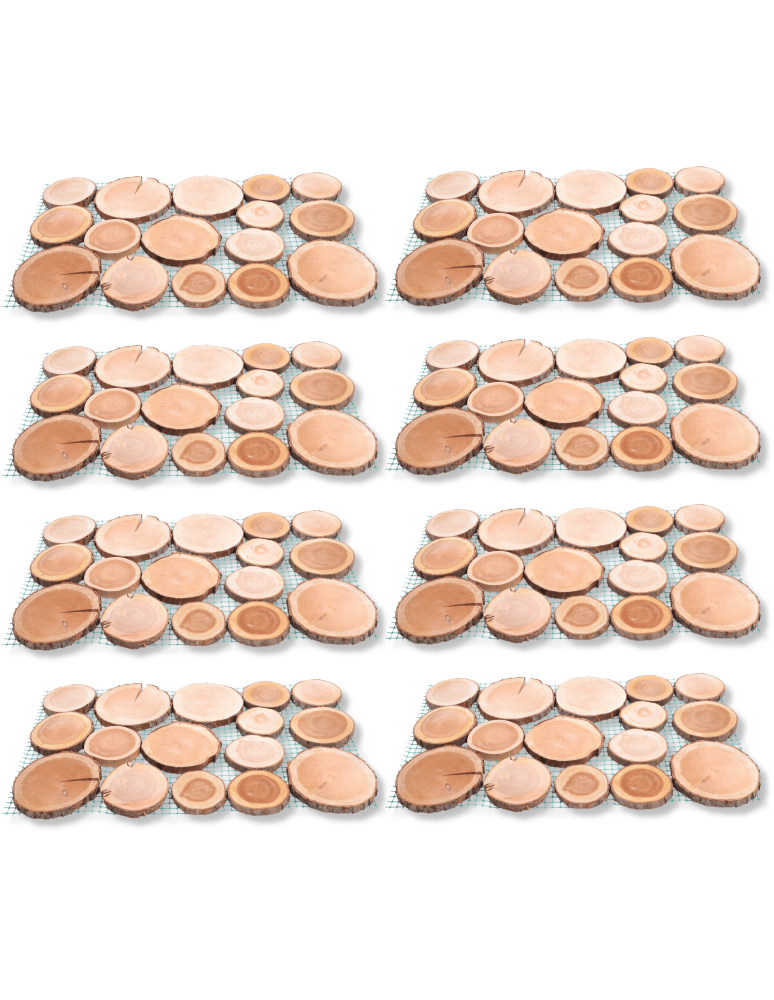 Ścieżki Ogrodowe - 8xŚcieżka ogrodowa drewniana chodnik plastry drewna czeremcha ścieżki EKO - product b2b.wamar.biz 2