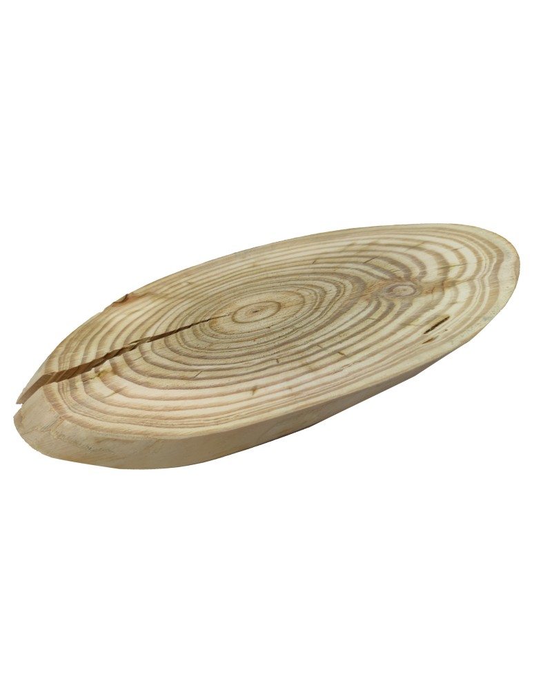 Plastry Drewna - Plaster drewna MODRZEW eliptyczny skośny dł.25-30cm taca ozdobna bez kory - product b2b.wamar.biz 3