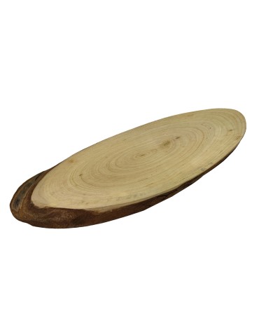 Plastry Drewna - Plaster drewna CZEREMCHA eliptyczny dł.25-30cm drewniana taca ozdobna deska - produkt 3