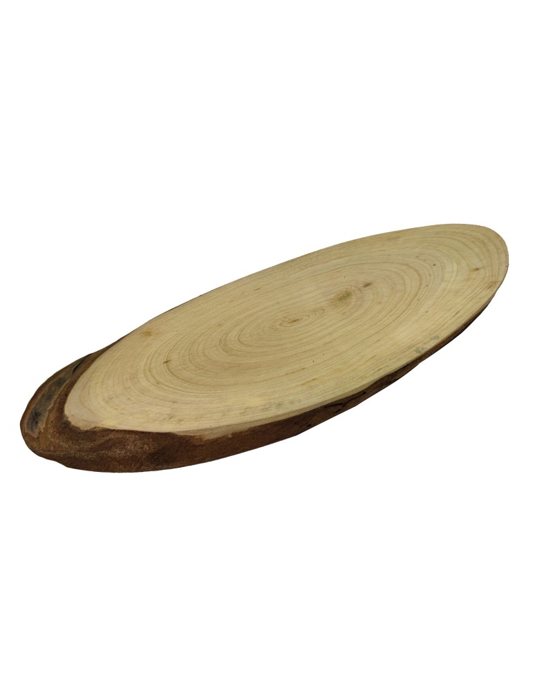 Plastry Drewna - Plaster drewna CZEREMCHA eliptyczny dł.25-30cm drewniana taca ozdobna deska - produkt b2b.wamar.biz 3