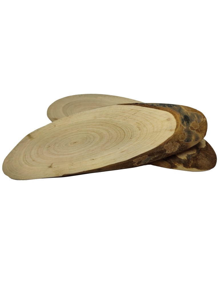 Plastry Drewna - Plaster drewna CZEREMCHA eliptyczny dł.25-30cm drewniana taca ozdobna deska - produkt b2b.wamar.biz 5