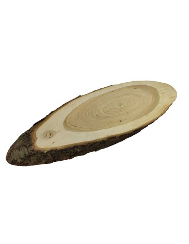 Plastry Drewna - Plaster drewna CZEREMCHA eliptyczny dł.30-35cm drewniana taca ozdobna deska - produkt 4