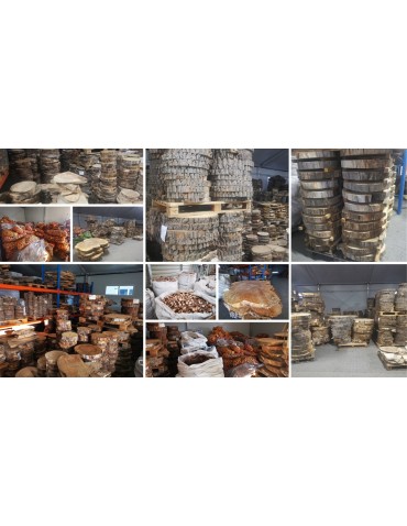 Plastry Unikatowe - Plaster drewna blat na stolik kawowy SOSNA plaster sosnowy 64cm nr.104552 - product 12