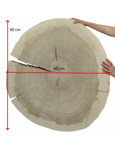 Blaty - Plaster drewna topoli blat drewniany na stolik kawowy TOPOLA UNIKAT 150146 - product 3
