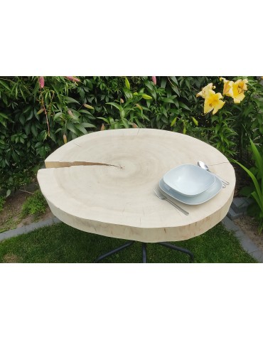 Blaty - Plaster drewna topoli blat drewniany na stolik kawowy TOPOLA UNIKAT 150146 - product 4