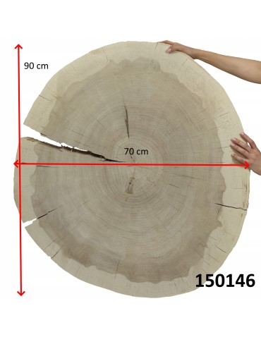 Blaty - Plaster drewna topoli blat drewniany na stolik kawowy TOPOLA UNIKAT 150146 - produkt 3