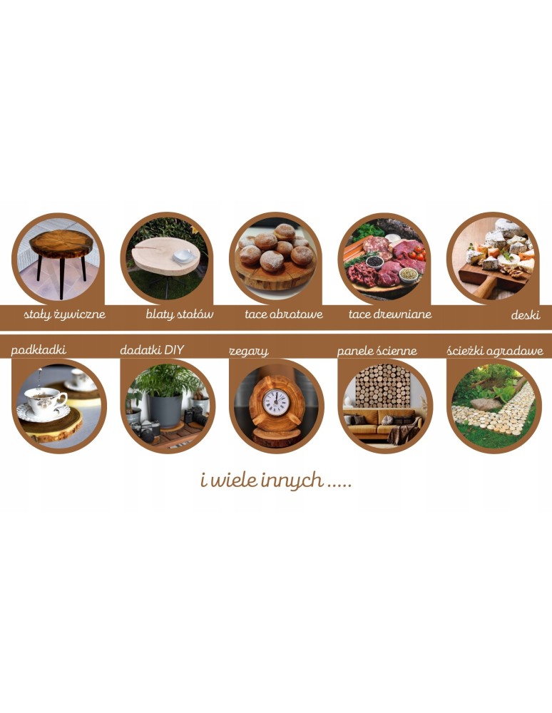 Plastry Unikatowe - Plaster drewna blat na stolik kawowy SOSNA plaster sosnowy 74cm nr.111109 - product b2b.wamar.biz 10