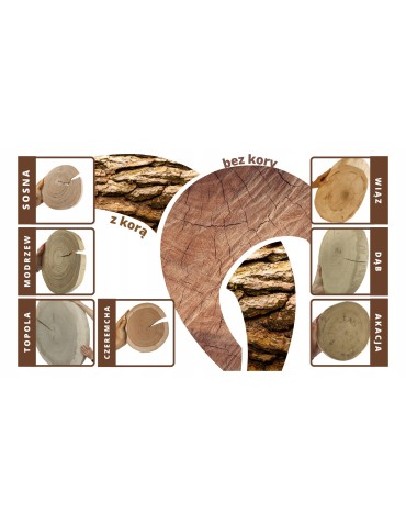 Plastry Unikatowe - Plaster drewna blat na stolik kawowy SOSNA plaster sosnowy 69cm nr.111520 - product 5