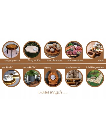 Plastry Unikatowe - Plaster drewna blat na stolik kawowy SOSNA plaster sosnowy 69cm nr.111520 - product 10