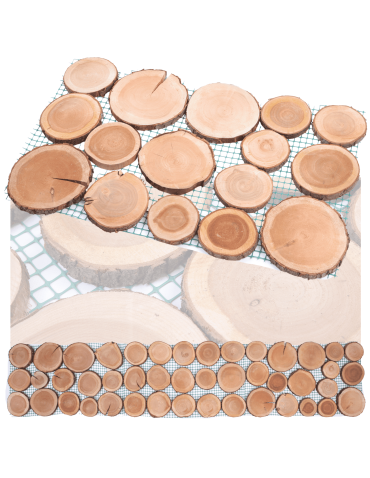 Ścieżka ogrodowa 80x50 cm chodnik plastry drewna czeremcha ścieżki EKO