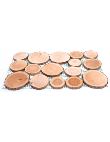 Ścieżki Ogrodowe - Ścieżka ogrodowa 80x50 cm chodnik plastry drewna czeremcha ścieżki EKO - product 3