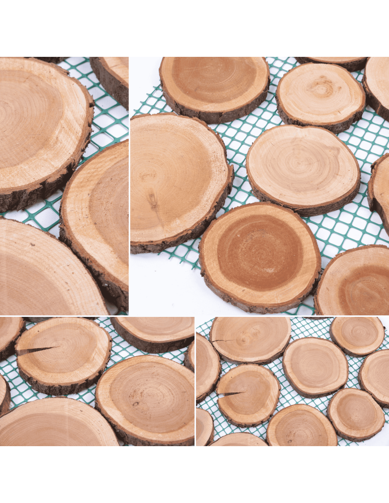 Ścieżki Ogrodowe - 8xŚcieżka ogrodowa 80x50 cm chodnik plastry drewna czeremcha ścieżki EKO - produkt b2b.wamar.biz 8