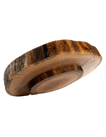 Drewniana taca obrotowa deska DĄB plaster krążek 20-25 cm pizza sery EKO - product 2