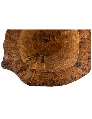 Tace Obrotowe - Drewniana taca obrotowa deska DĄB plaster krążek 20-25 cm pizza sery EKO - produkt 4