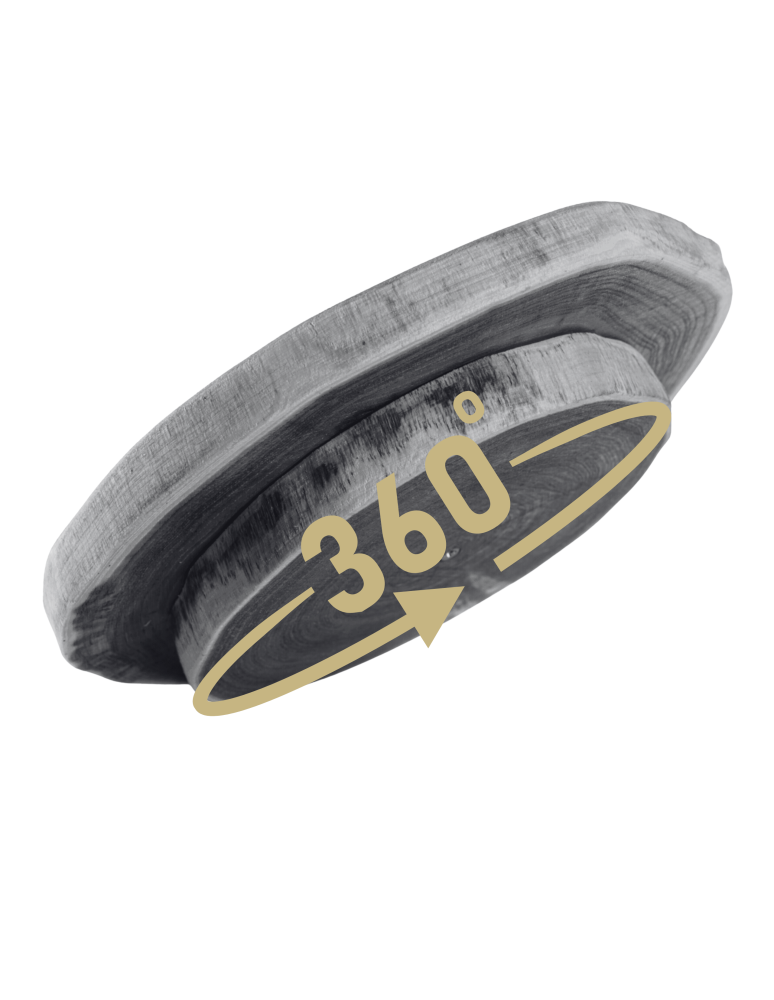 Tace Obrotowe - Drewniana taca obrotowa deska MODRZEW plaster 20-25 cm na przekąski ser EKO - produkt b2b.wamar.biz 8