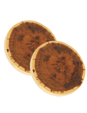 Podkładki na Stół - Podkładki podstawki pod filiżanki na stół drewniane AKACJA 9-12cm 2 szt ECO - produkt 3