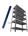 Wzmocnienie pod półkę do regału metalowego Helios 35 cm od 175 do 400kg/pół