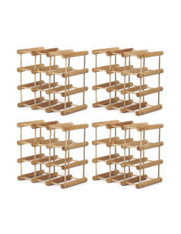 Stojak na butelki wino regał na 36 butelek DĄB MODUŁOWY LITE DREWNO OLEJ - product 2