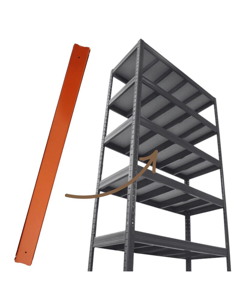 Akcesoria do regałów – elementy dodatkowe Helios - Wzmocnienie pod półkę do regału metalowego Helios 50 cm od 175 do 400kg/pół - product b2b.wamar.biz 1
