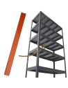 Wzmocnienie pod półkę do regału metalowego Helios 50 cm od 175 do 400kg/pół