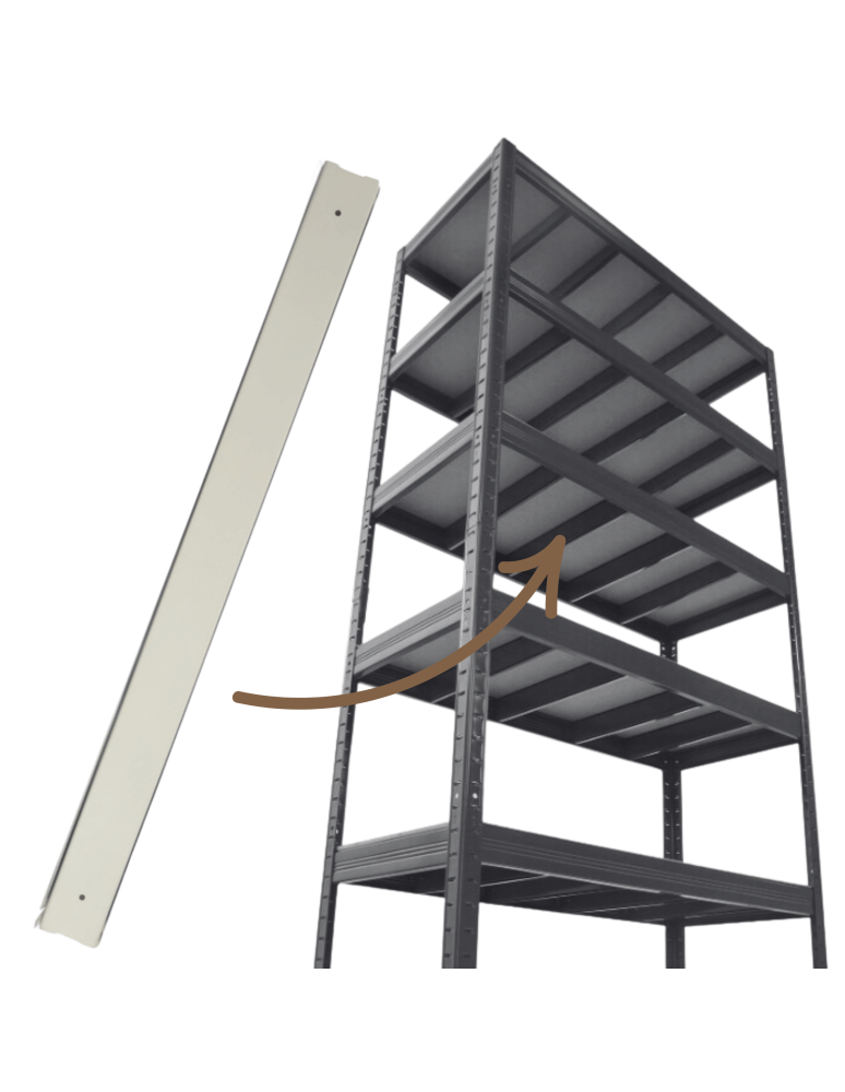 Akcesoria do regałów – elementy dodatkowe Helios - Wzmocnienie pod półkę do regału metalowego Helios 30 cm od 175 do 400kg/pół - product b2b.wamar.biz 1