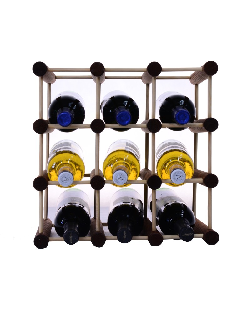 Modułowe regały na butelki RW7 - Stojak na wino butelki regał na 9 butelek SOSNA MODUŁOWY LITE EKO DREWNO - produkt b2b.wamar.biz 3