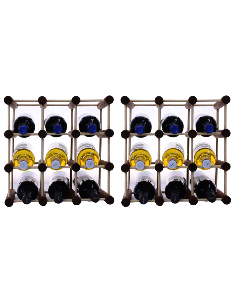 Modułowe regały na butelki RW7 - Stojak na wino butelki regał na 18 butelek SOSNA MODUŁOWY LITE EKO DREWNO - product b2b.wamar.biz 2
