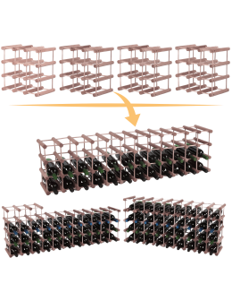 Stojak na wino butelki regał na 36 butelek SOSNA MODUŁOWY LITE EKO DREWNO
