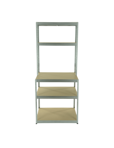 Metalowe stoły do warsztatu - Metalowy regał warsztatowy stół garażowy roboczy 196x75x60 cm 275 kg HDF - product 6