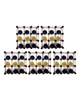 Stojak na wino butelki regał na 45 butelek SOSNA MODUŁOWY LITE EKO DREWNO - product 2