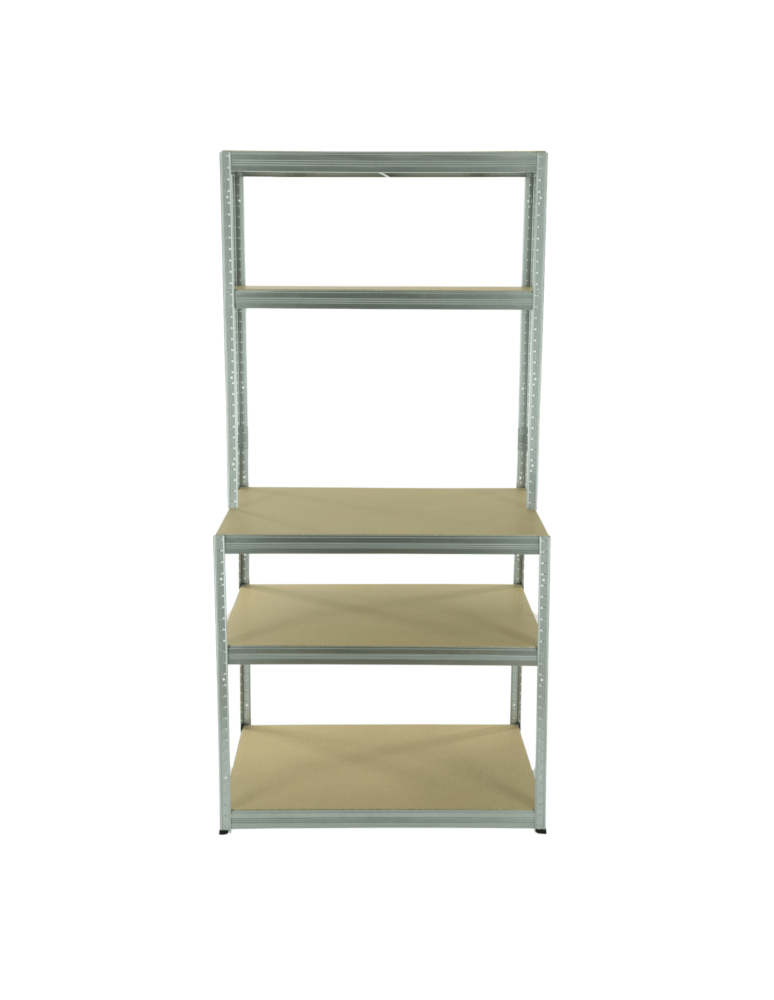 Metalowe stoły do warsztatu - Stół warsztatowy regał metalowy roboczy 196x100x60 cm 5 półek 275kg HDF - product b2b.wamar.biz 6