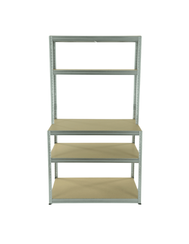 Metalowe stoły do warsztatu - Regał warsztatowy metalowy roboczy stół 196x120x60 cm nośność do 275 kg HDF - product 6