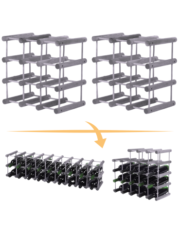 Stojak na wino butelki regał na 18 butelek SOSNA MODUŁOWY LITE EKO DREWNO