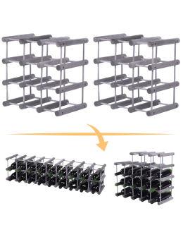 Stojak na wino butelki regał na 18 butelek SOSNA MODUŁOWY LITE EKO DREWNO