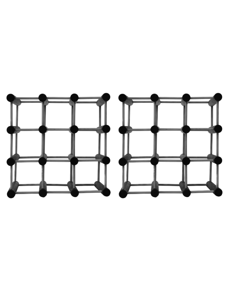 Modułowe regały na butelki RW7 - Stojak na wino butelki regał na 18 butelek SOSNA MODUŁOWY LITE EKO DREWNO - product b2b.wamar.biz 2