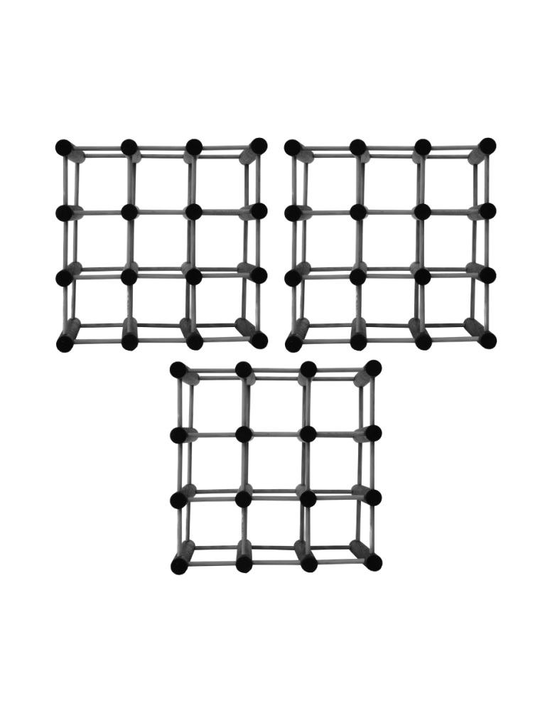 Modułowe regały na butelki RW7 - Stojak na wino butelki regał na 27 butelek SOSNA MODUŁOWY LITE EKO DREWNO - product b2b.wamar.biz 2