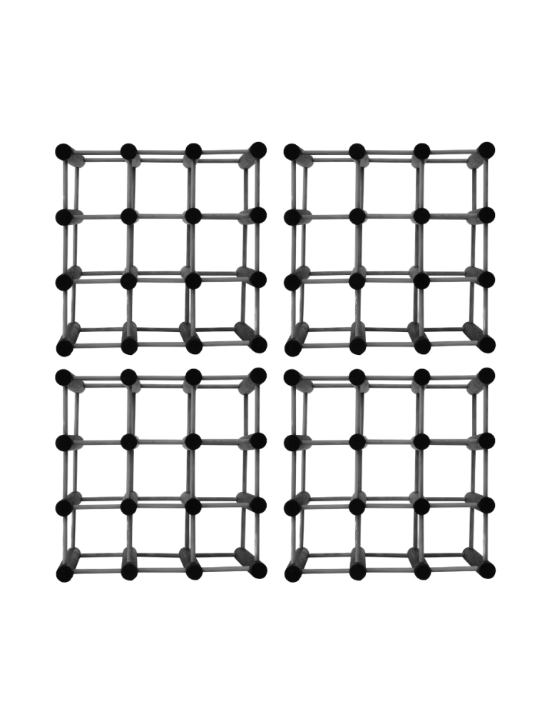 Modułowe regały na butelki RW7 - Stojak na wino butelki regał na 36 butelek SOSNA MODUŁOWY LITE EKO DREWNO - produkt b2b.wamar.biz 2