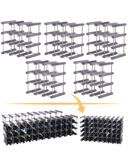 Stojak na wino butelki regał na 45 butelek SOSNA MODUŁOWY LITE EKO DREWNO
