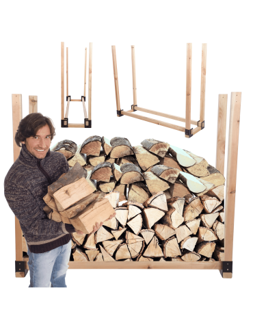 Stojak na drewno kominkowe wiata na drzewo opałowe drewutnia 0,4 m3 EKO