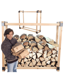 Stojak na drewno kominkowe wiata na drzewo opałowe drewutnia 0,4 m3 EKO